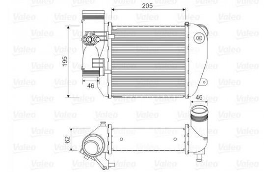 Intercooler, charger 818653 Valeo