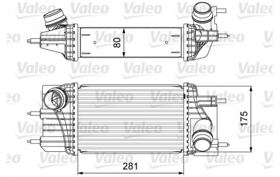 Intercooler, charger 818666 Valeo