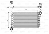 Intercooler, charger 818675 Valeo