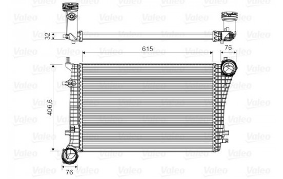 Intercooler, charger 818675 Valeo