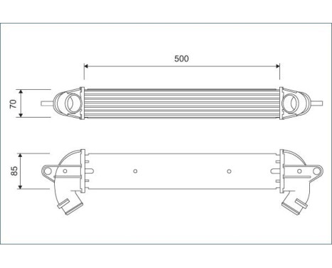 Intercooler, charger 818711 Valeo