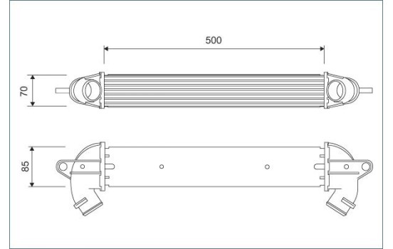 Intercooler, charger 818711 Valeo