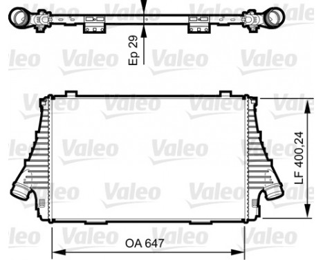 Intercooler, charger 818721 Valeo