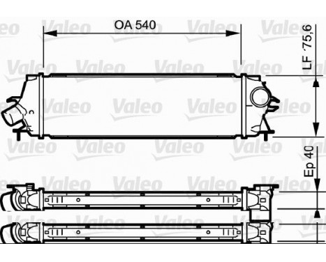 Intercooler, charger 818771 Valeo, Image 2