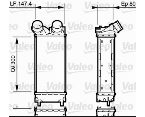 Intercooler, charger 818837 Valeo, Image 2