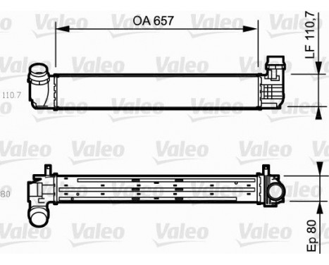 Intercooler, charger 818870 Valeo, Image 2