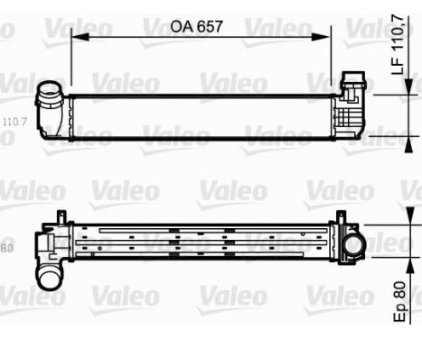 Intercooler, charger 818870 Valeo