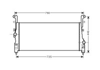 Intercooler, charger 82004200 International Radiators