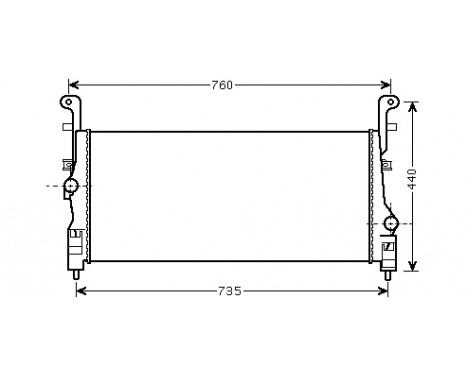Intercooler, charger 82004200 International Radiators