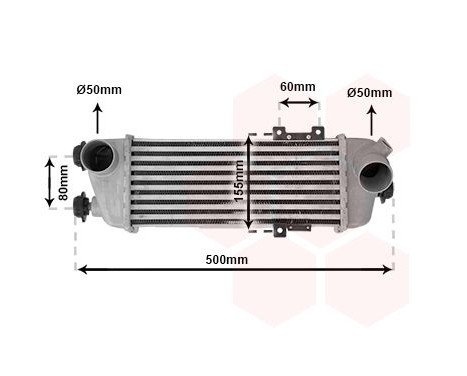 Intercooler, charger 82004227 International Radiators, Image 2