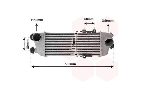 Intercooler, charger 82004227 International Radiators, Image 2