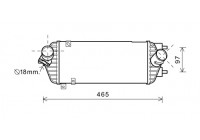 Intercooler, charger 82004293 International Radiators