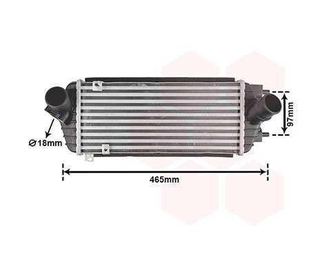 Intercooler, charger 82004293 International Radiators, Image 2