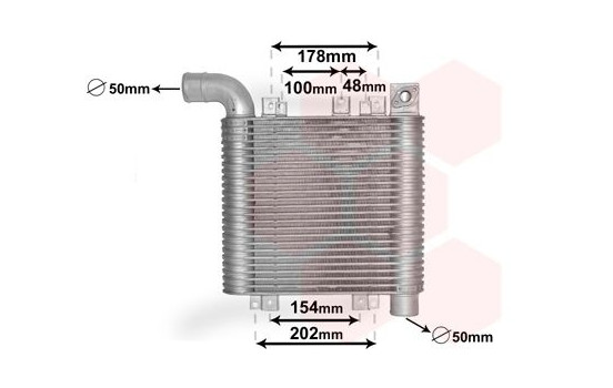 Intercooler, charger 82004359 International Radiators