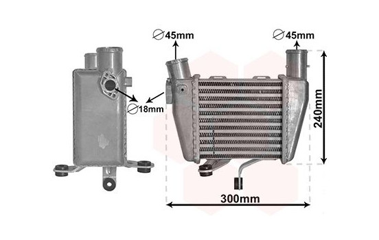 Intercooler, charger 82014704 International Radiators