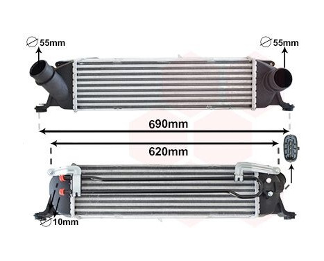 Intercooler, charger 82014705 International Radiators, Image 2