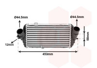 Intercooler, charger 82014711 International Radiators