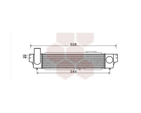 Intercooler, charger 83004140 International Radiators, Image 2