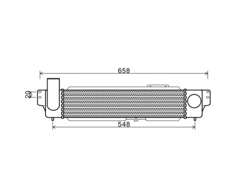 Intercooler, charger 83004140 International Radiators