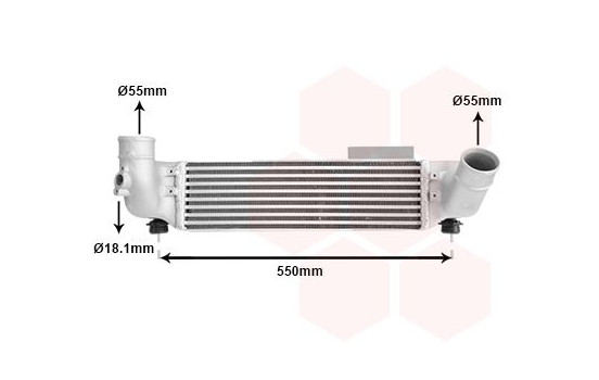 Intercooler, charger 83004209 International Radiators