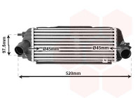 Intercooler, charger 83004281 International Radiators