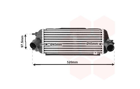 Intercooler, charger 83004281 International Radiators