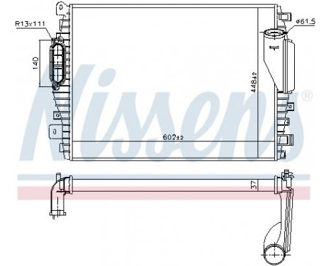 Intercooler, charger 96045 Nissens, Image 2