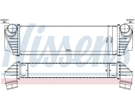 Intercooler, charger 96100 Nissens, Image 6