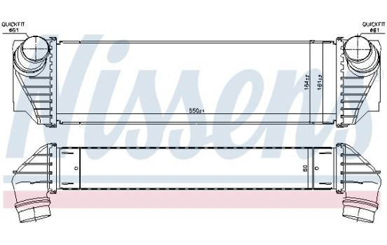 Intercooler, charger 96100 Nissens, Image 6