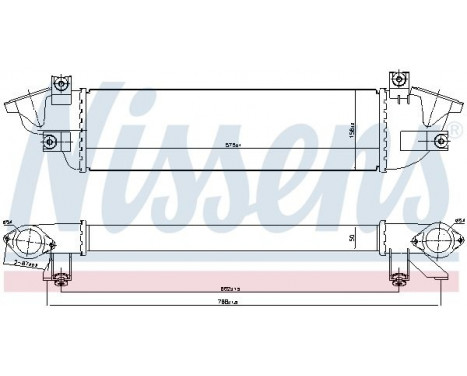 Intercooler, charger 961010 Nissens, Image 2