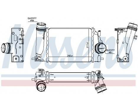 Intercooler, charger 961122 Nissens, Image 2