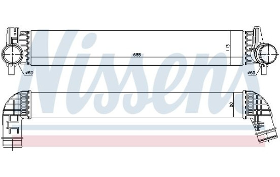 Intercooler, charger 96120 Nissens, Image 2