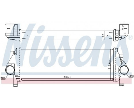 Intercooler, charger 961238 Nissens, Image 2
