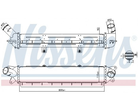 Intercooler, charger 961242 Nissens, Image 2