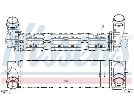 Intercooler, charger 961244 Nissens, Image 2