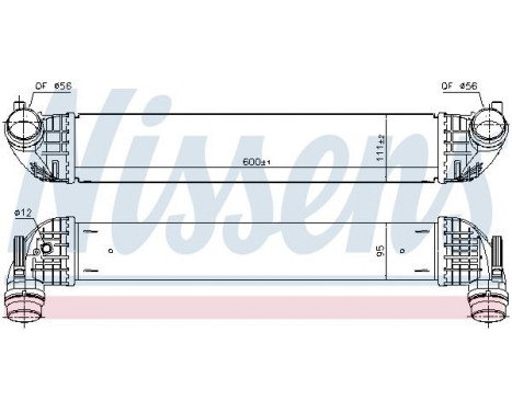 Intercooler, charger 96139 Nissens, Image 2