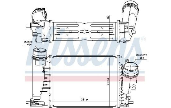 Intercooler, charger 961429 Nissens, Image 2