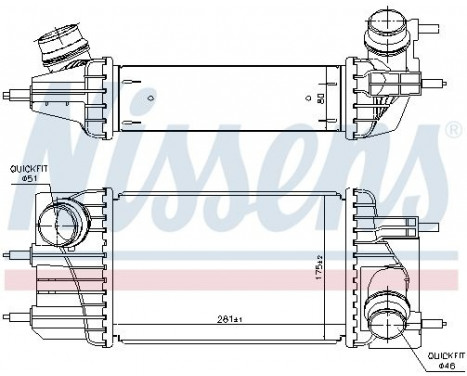 Intercooler, charger 961433 Nissens, Image 2