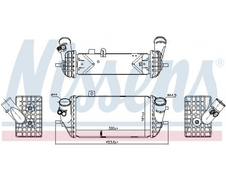 Intercooler, charger 96144 Nissens, Image 2