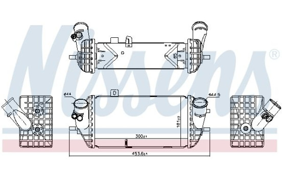 Intercooler, charger 96144 Nissens, Image 2