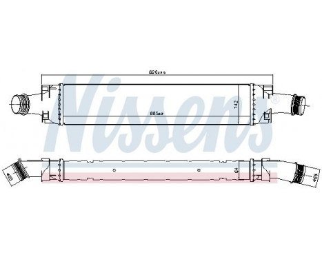 Intercooler, charger 961466 Nissens, Image 2