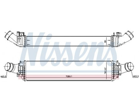 Intercooler, charger 961468 Nissens, Image 2