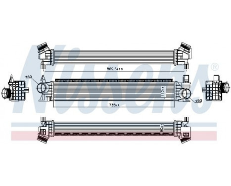 Intercooler, charger 961479 Nissens