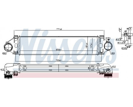 Intercooler, charger 961501 Nissens, Image 2