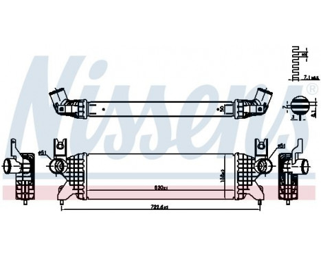 Intercooler, charger 961507 Nissens, Image 2