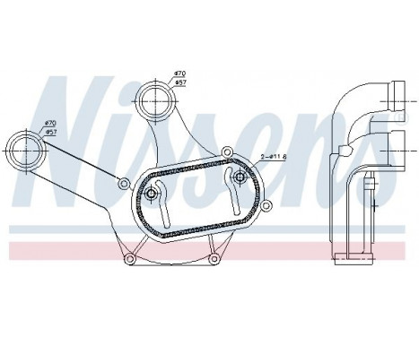 Intercooler, charger 961520 Nissens, Image 2