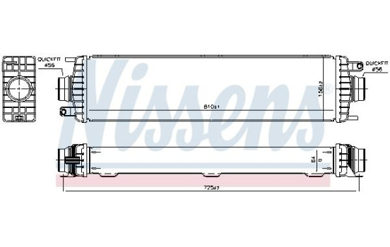 Intercooler, charger 961546 Nissens, Image 2