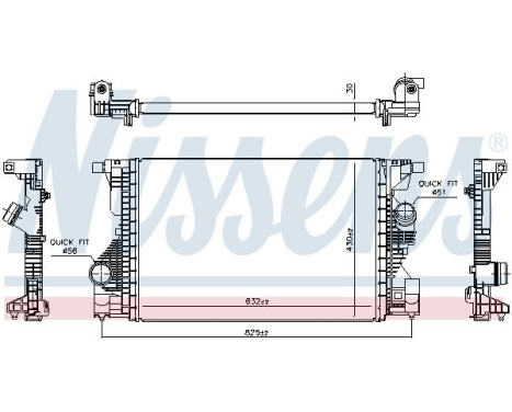 Intercooler, charger 961559 Nissens, Image 5