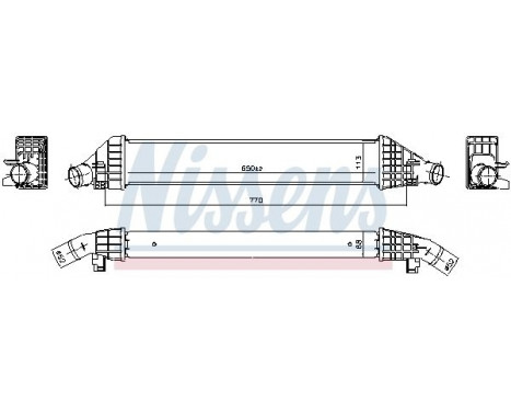 Intercooler, charger 961582 Nissens, Image 6