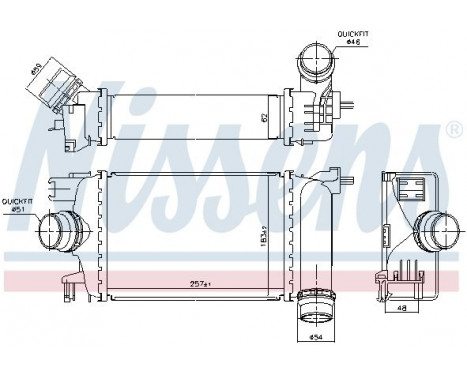 Intercooler, charger 961583 Nissens, Image 6